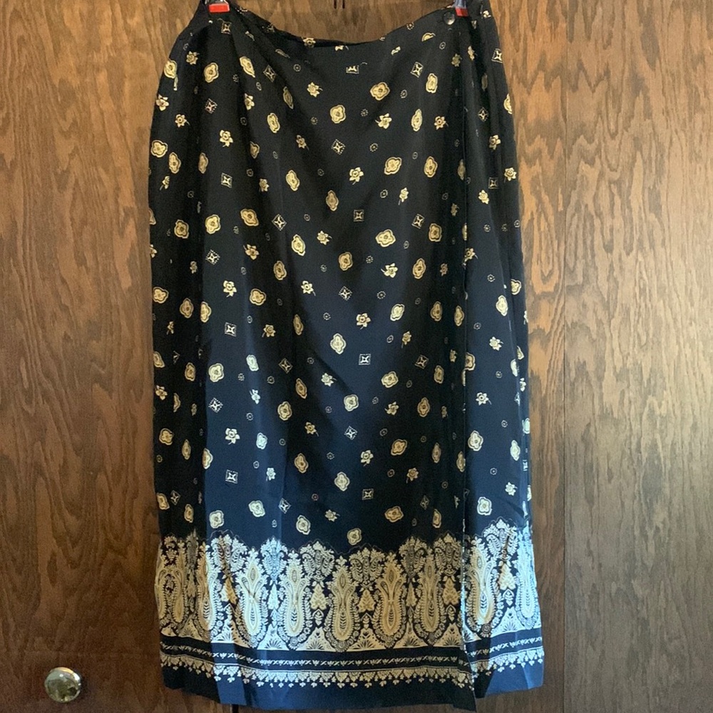 *4/$20* Coldwater Creek Petite XL faux wrap skirt